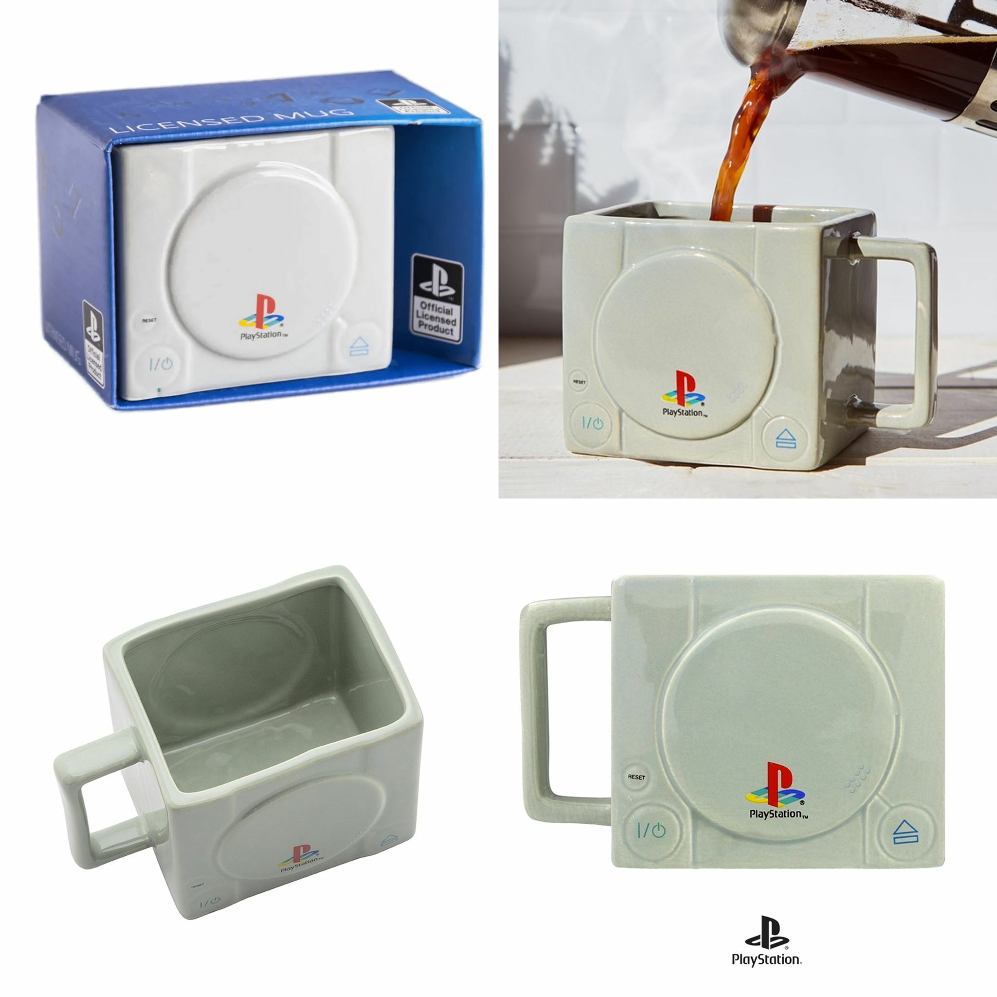 復古PlayStation一代主機3D馬克杯