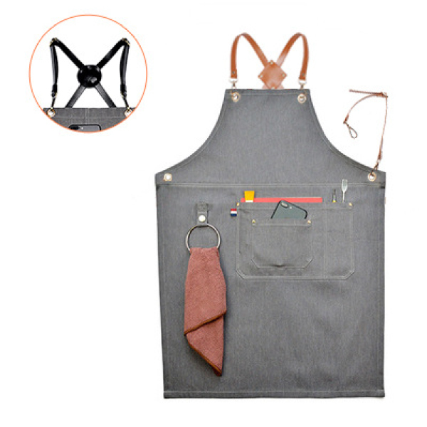韓式餐飲廚務吊環圍裙