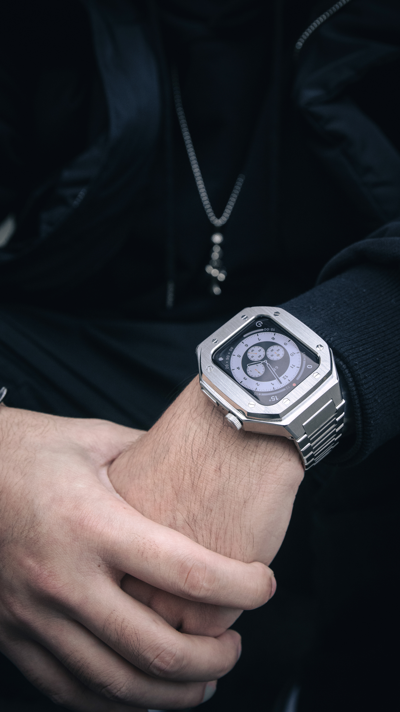 APPLE WATCH 不銹鋼錶殼 44mm - 銀