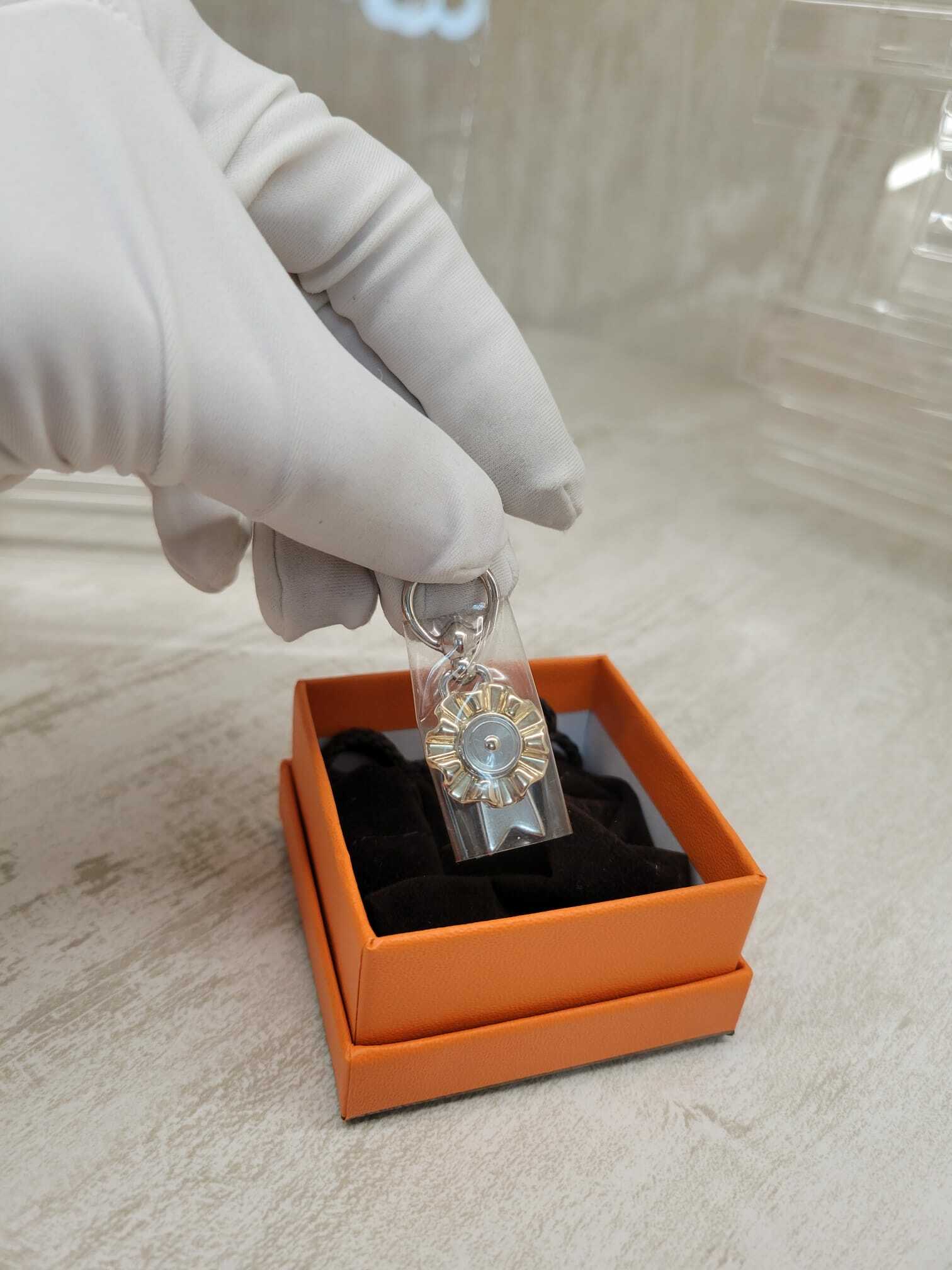 Hermes charms Flot twilly ring