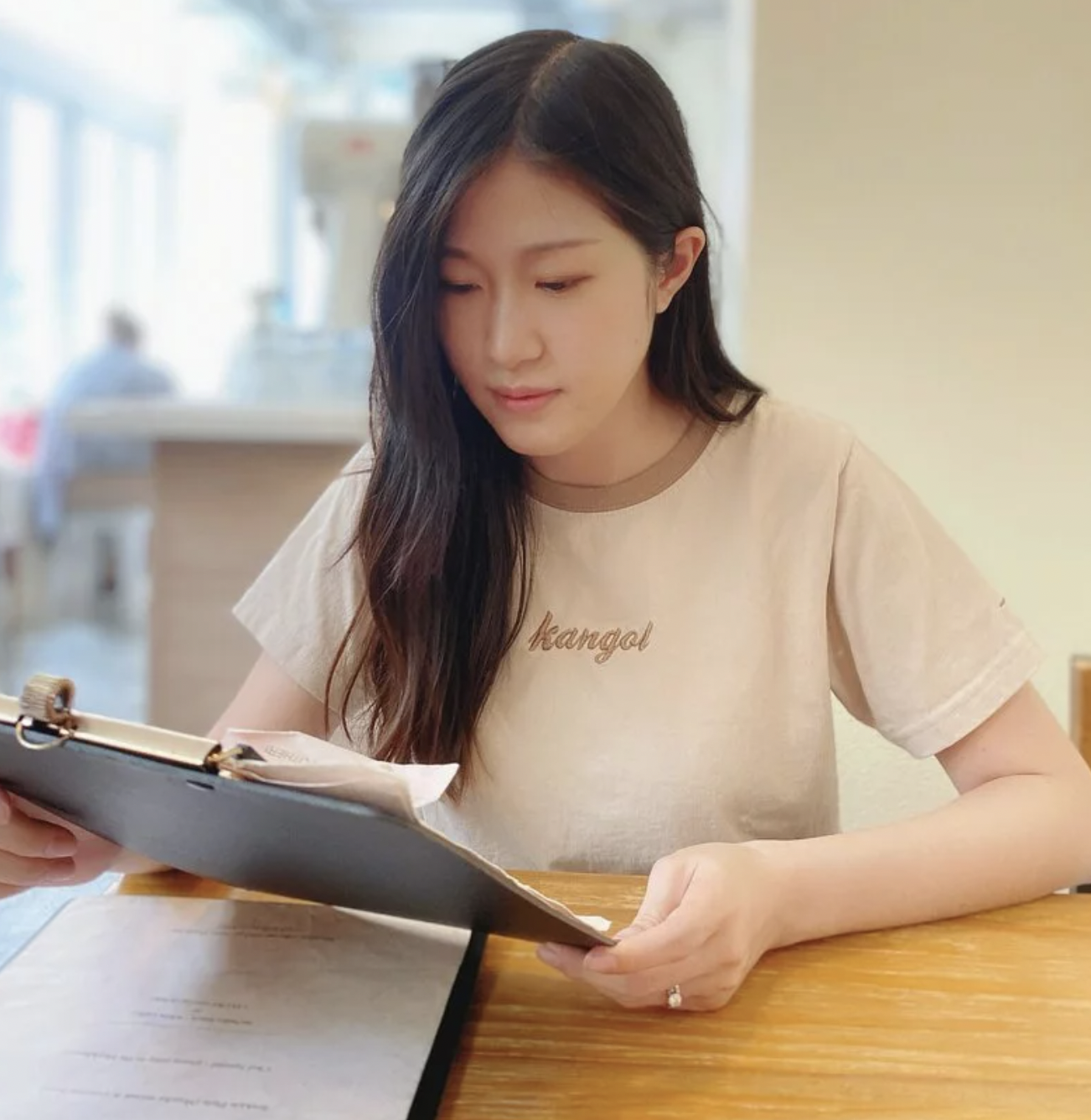 日版 KANGOL x Ehwg 滾邊配色T-Shirt