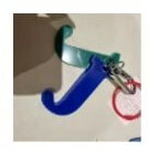 [S] LE.JUNEV J KEYCHAIN,BLUE/GREEN, SLJV148 (SLJV148)