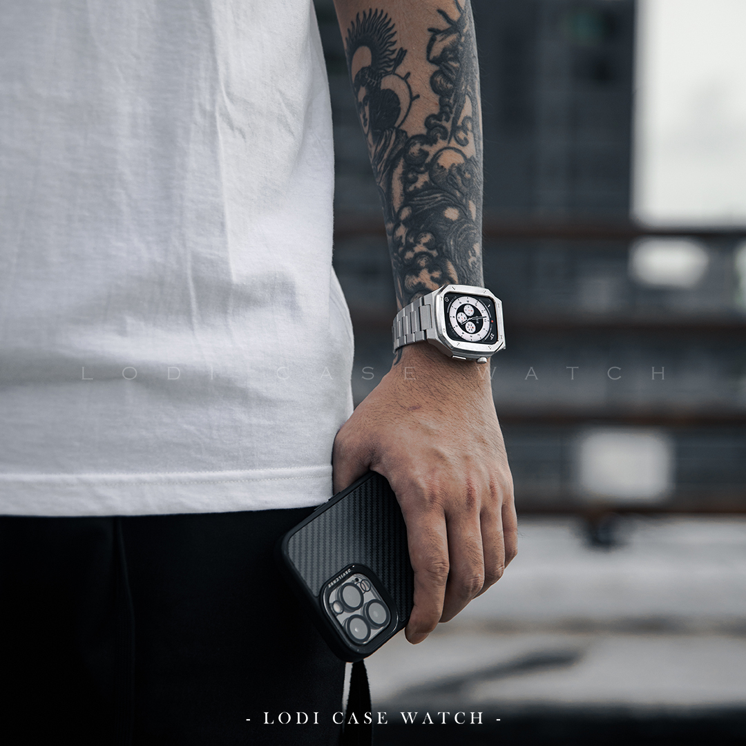 APPLE WATCH 不銹鋼錶殼 45mm - 銀