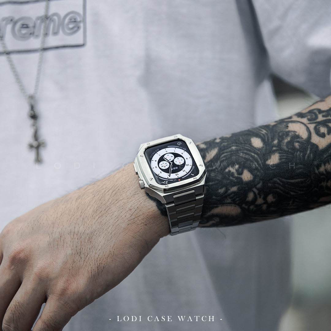 APPLE WATCH 不銹鋼錶殼 45mm - 銀