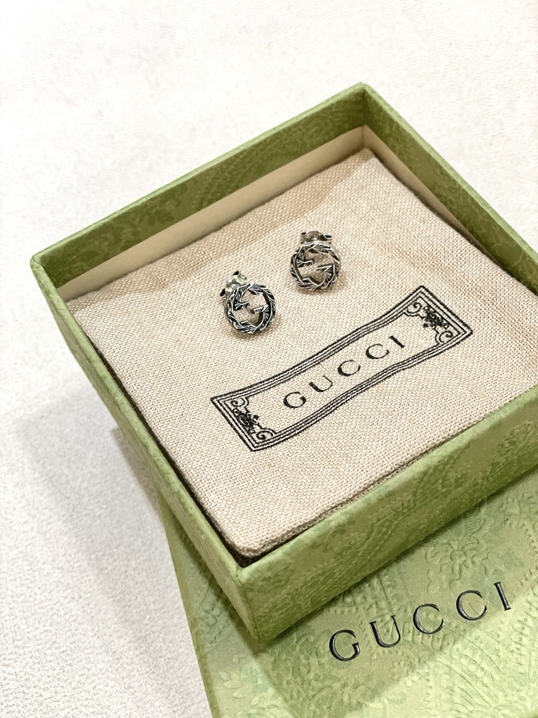 GUCCI Interlocking G Vintage Earrings