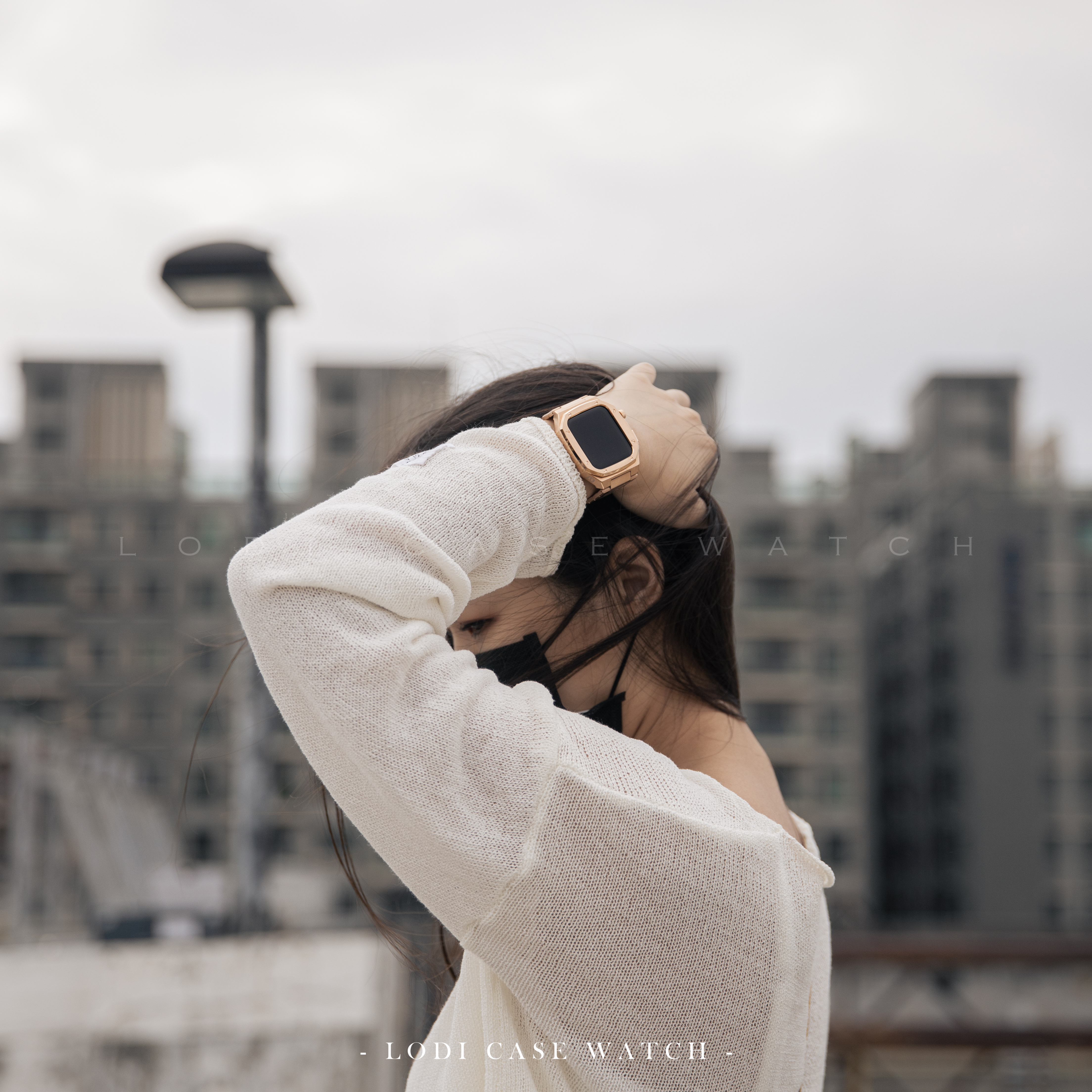 APPLE WATCH 不銹鋼錶殼 45mm - 玫瑰金