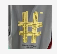 [S] BEENTRILL GENERATION HASHTAG TRUE REAL BACK PRINT SHORT SLEEVE T-SHIRT,KHAKI, BA232TS001-KH (SBT96)