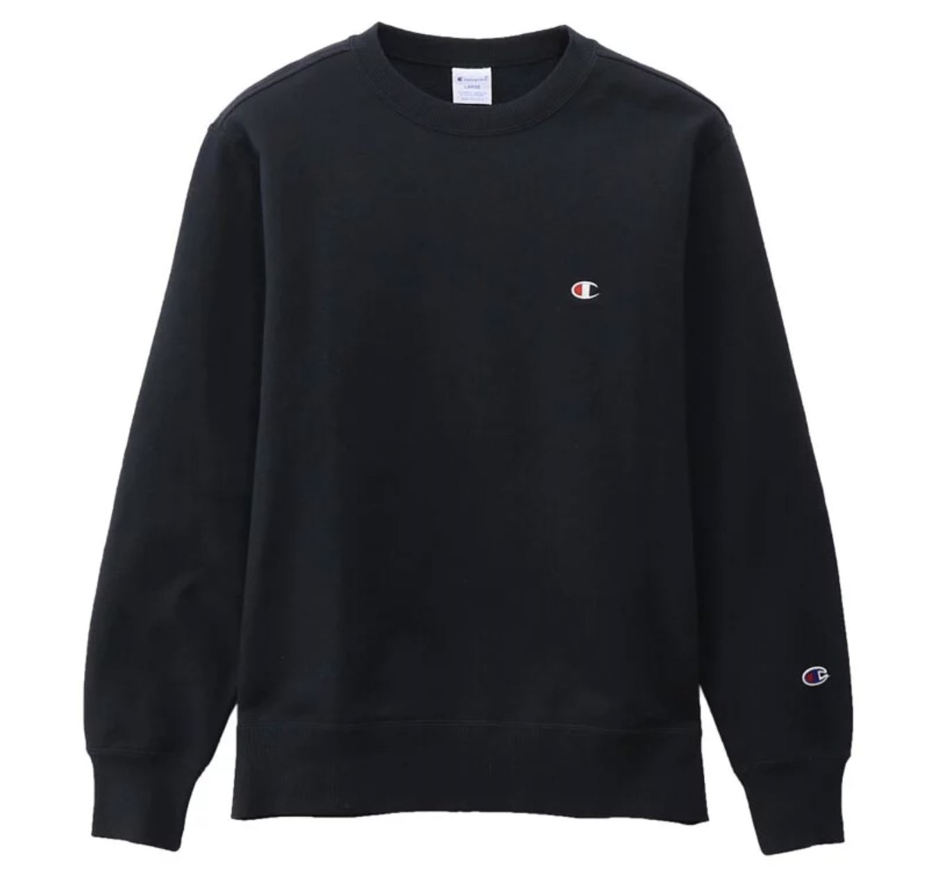 日版 Champion Small Logo Crew Neck Sweatshirt (Navy)