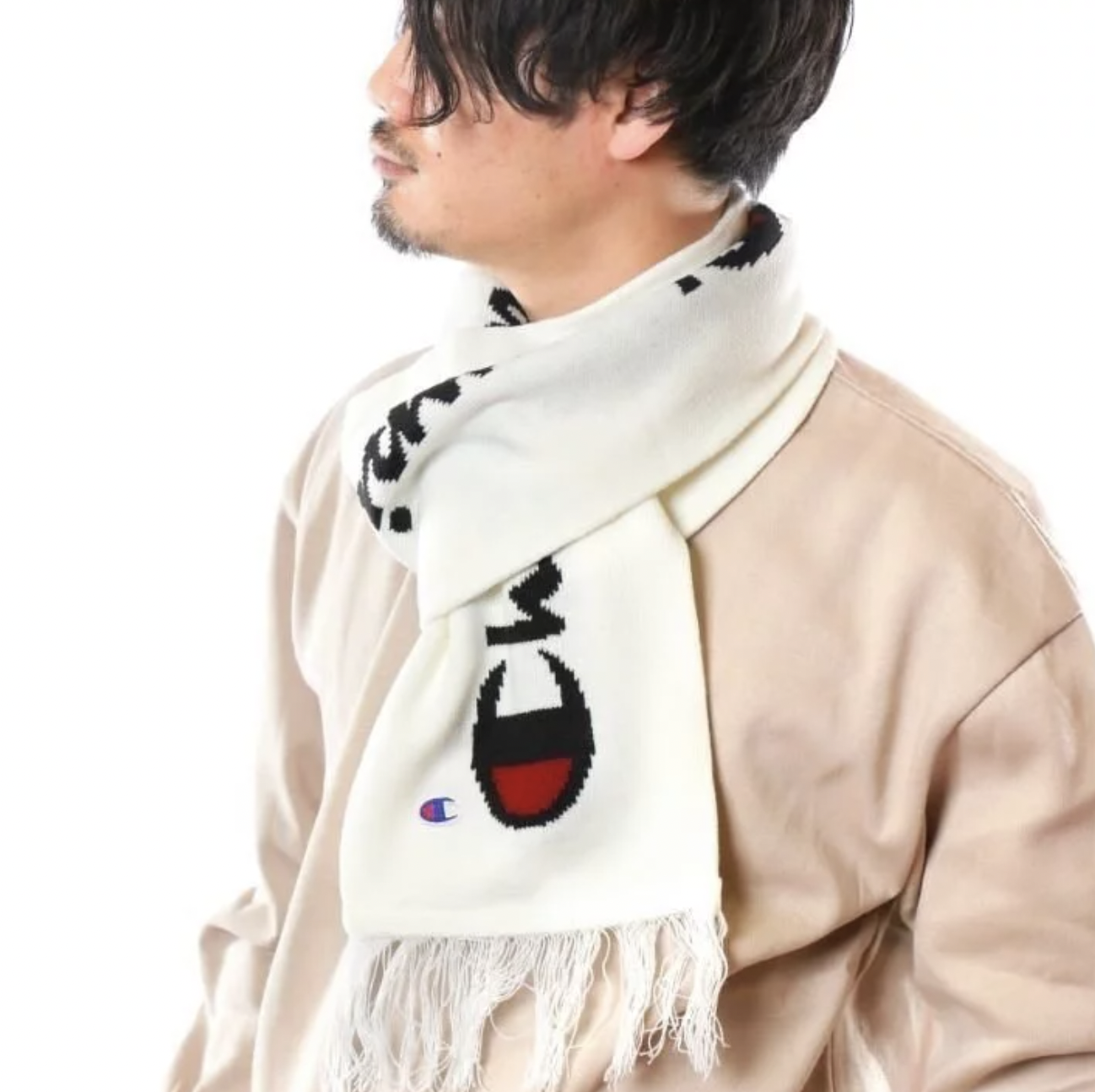 日版 Champion Script Logo 厚料頸巾