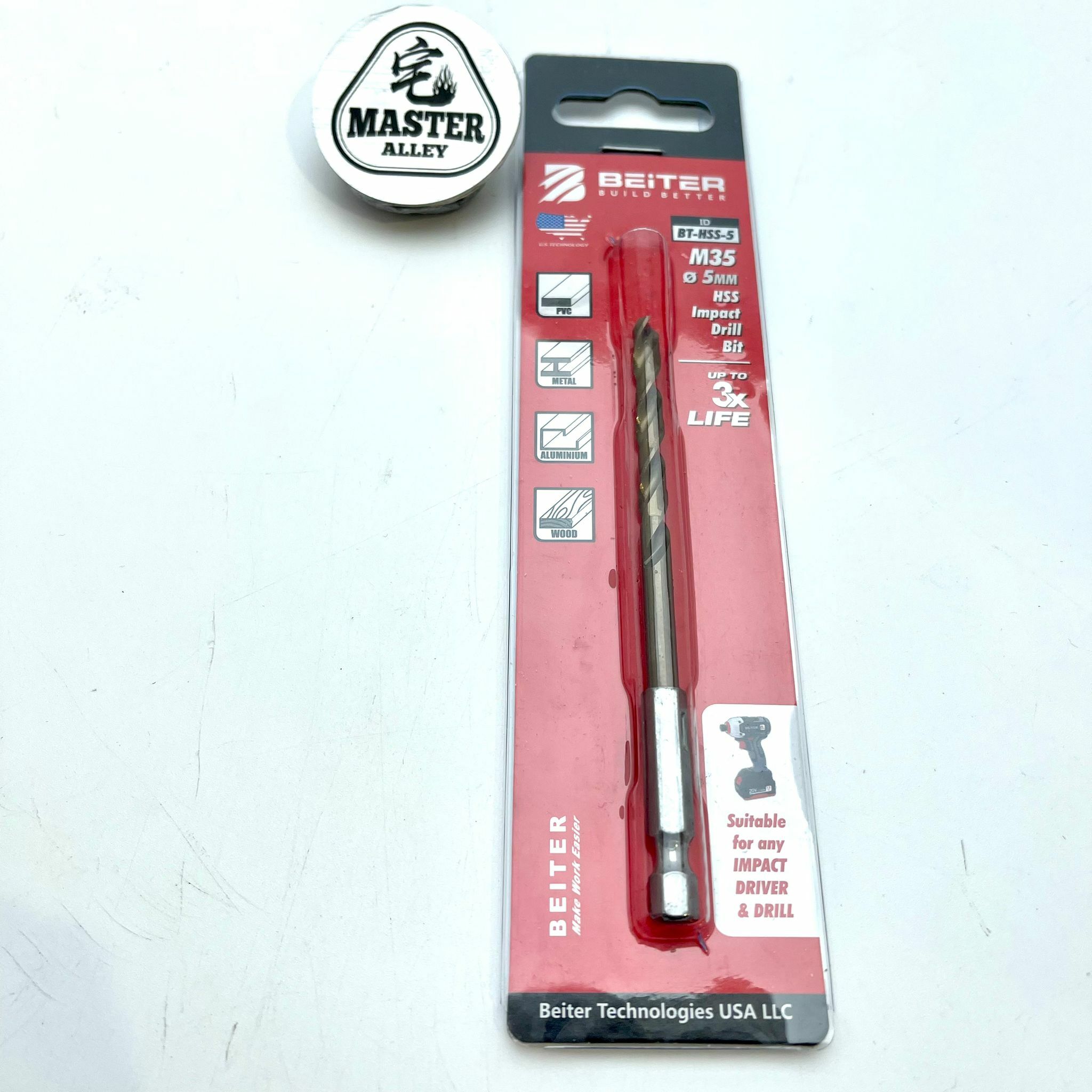 六角柄 HSS 鋒鋼鑽咀（接柄）