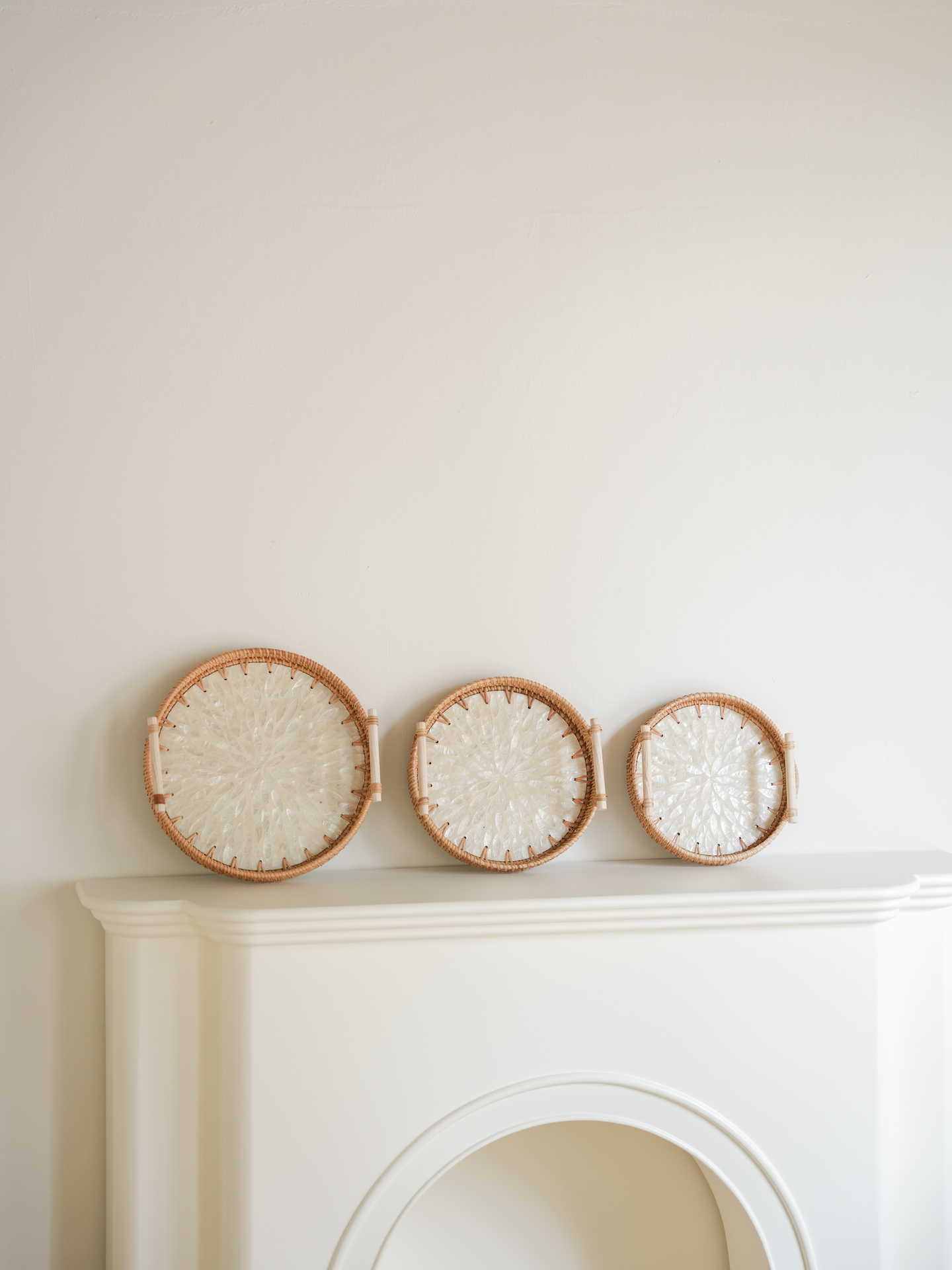 貝殼桌上收納籃