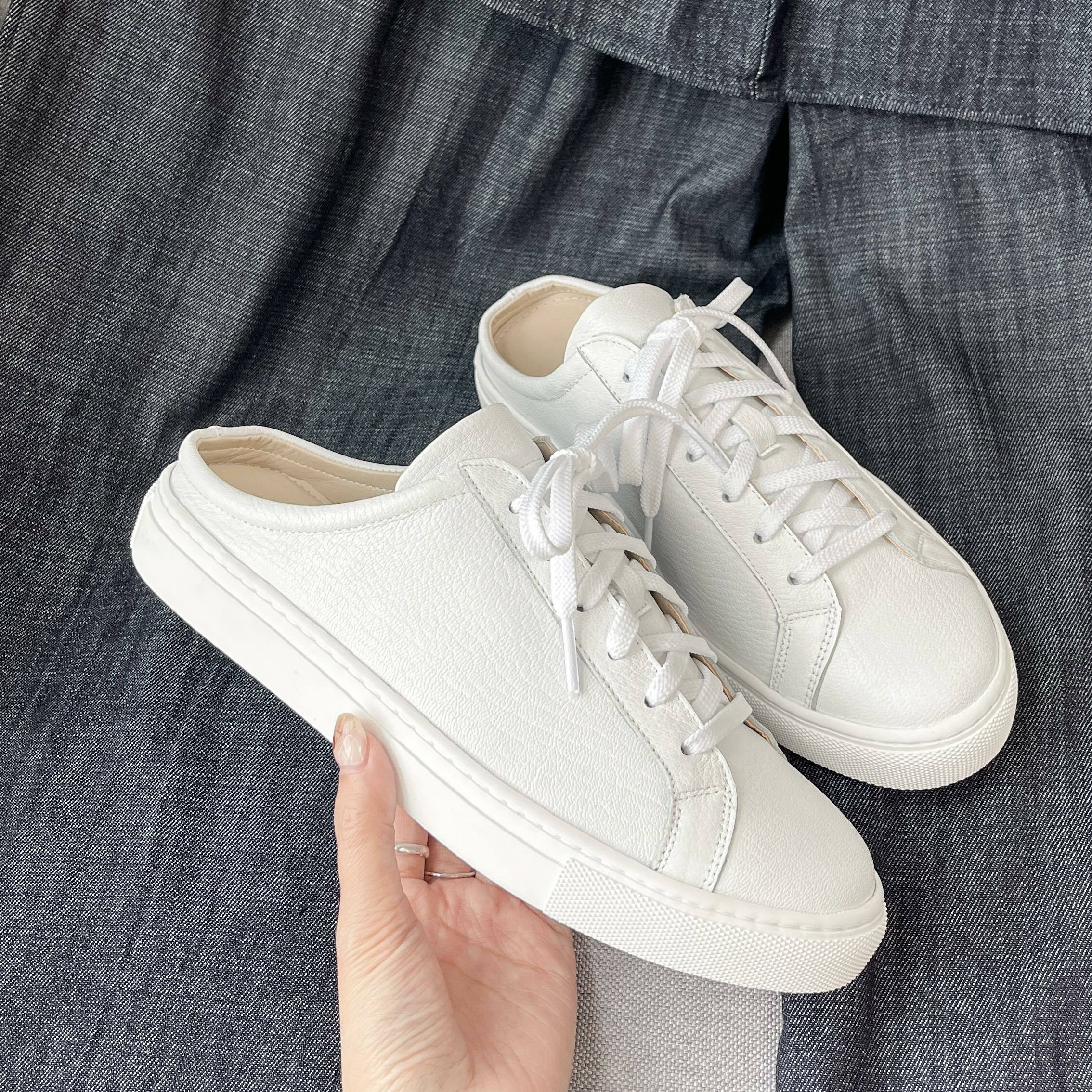 韓國連線｜店主自留款 ! 全白真皮 Daily Shoes