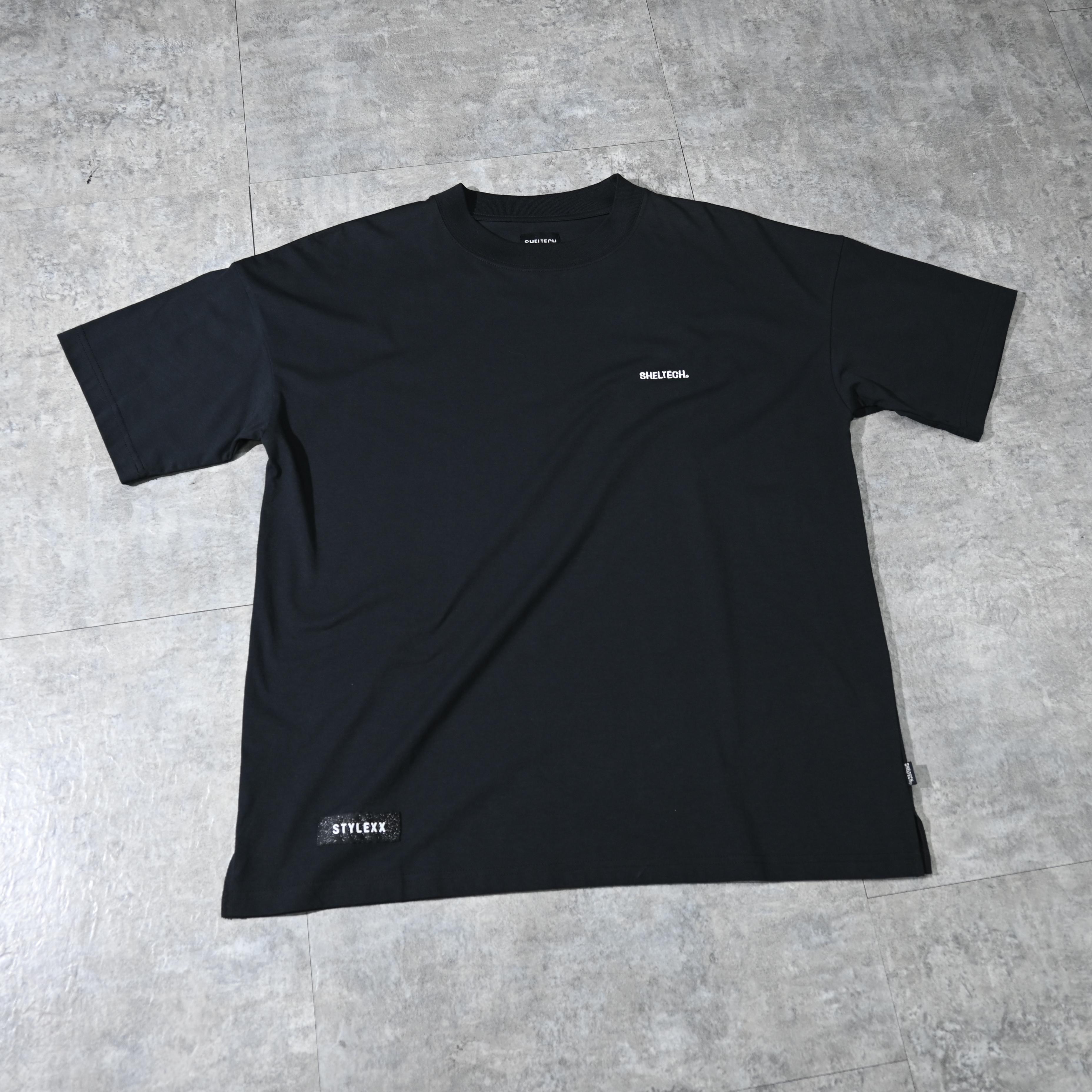 STYLEXX x Sheltech別注Double Script EmbroIdery Big Tee