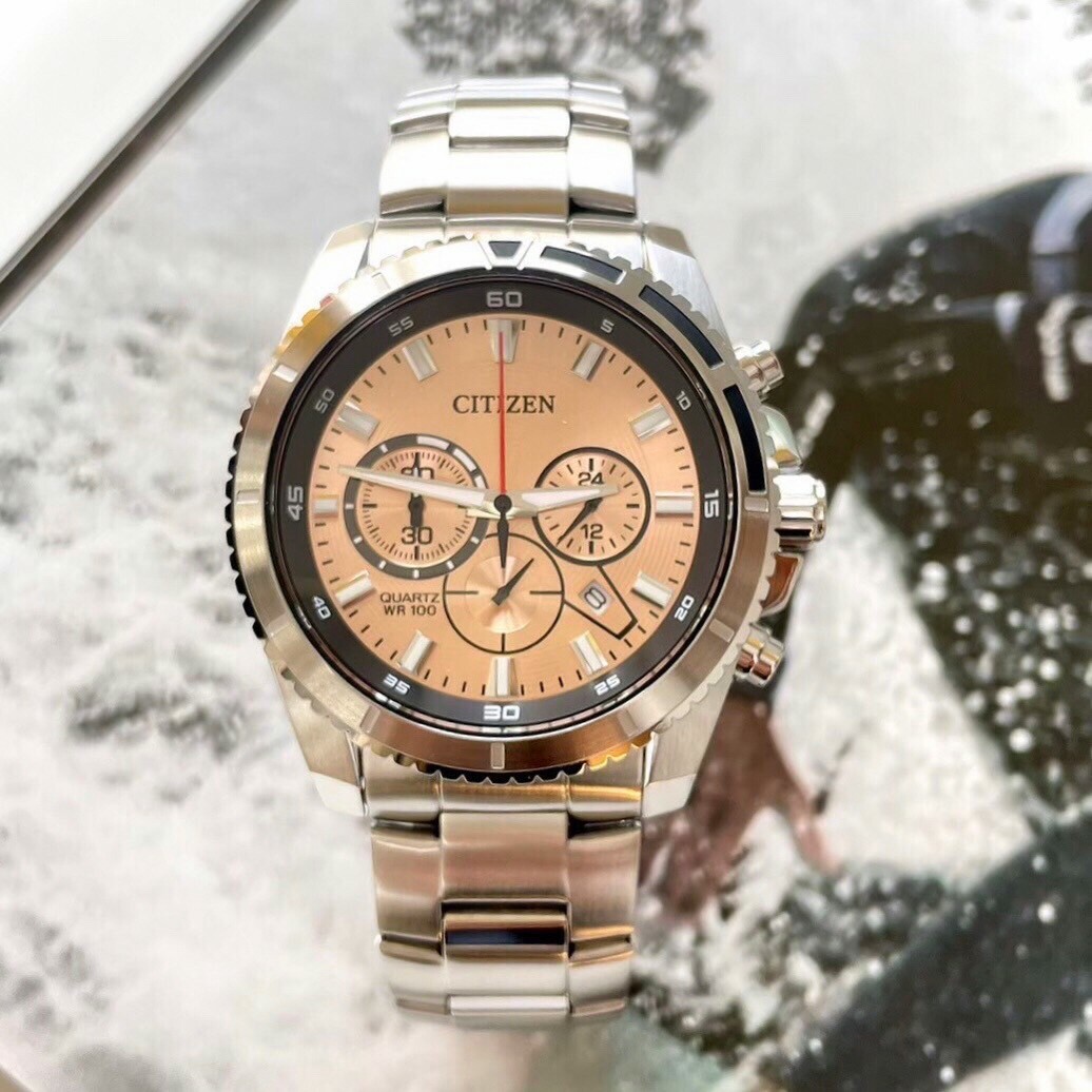 【CITIZEN 星辰】三眼計時運動時尚腕錶 AN8200-50X 44mm 現代鐘錶