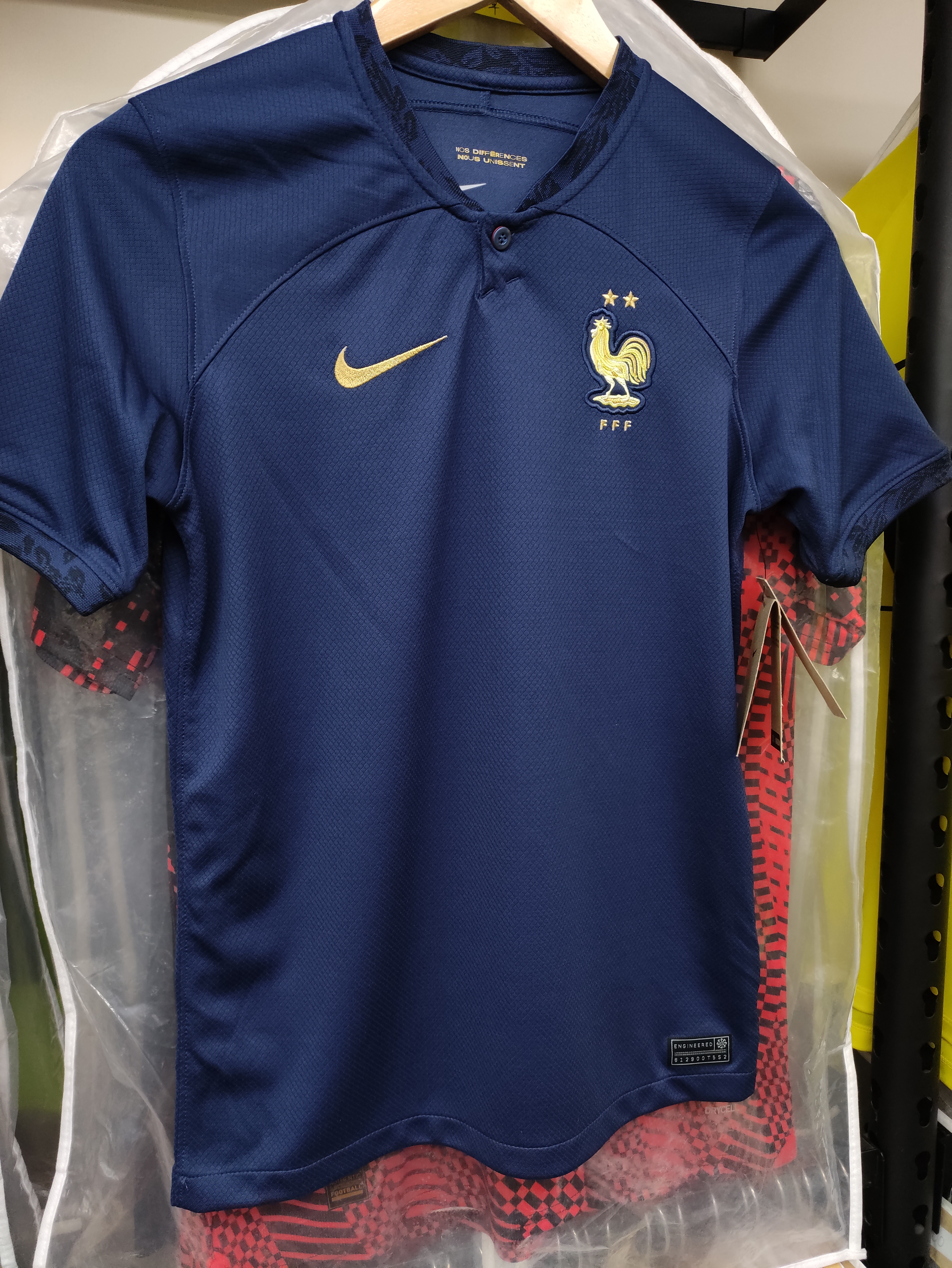 2022世界杯法國國家隊主場麥巴比童裝球衣