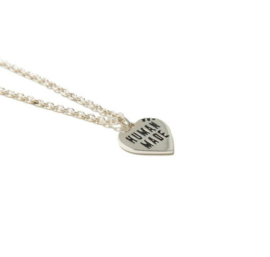 HUMAN MADE HEART SILVER NECKLACE