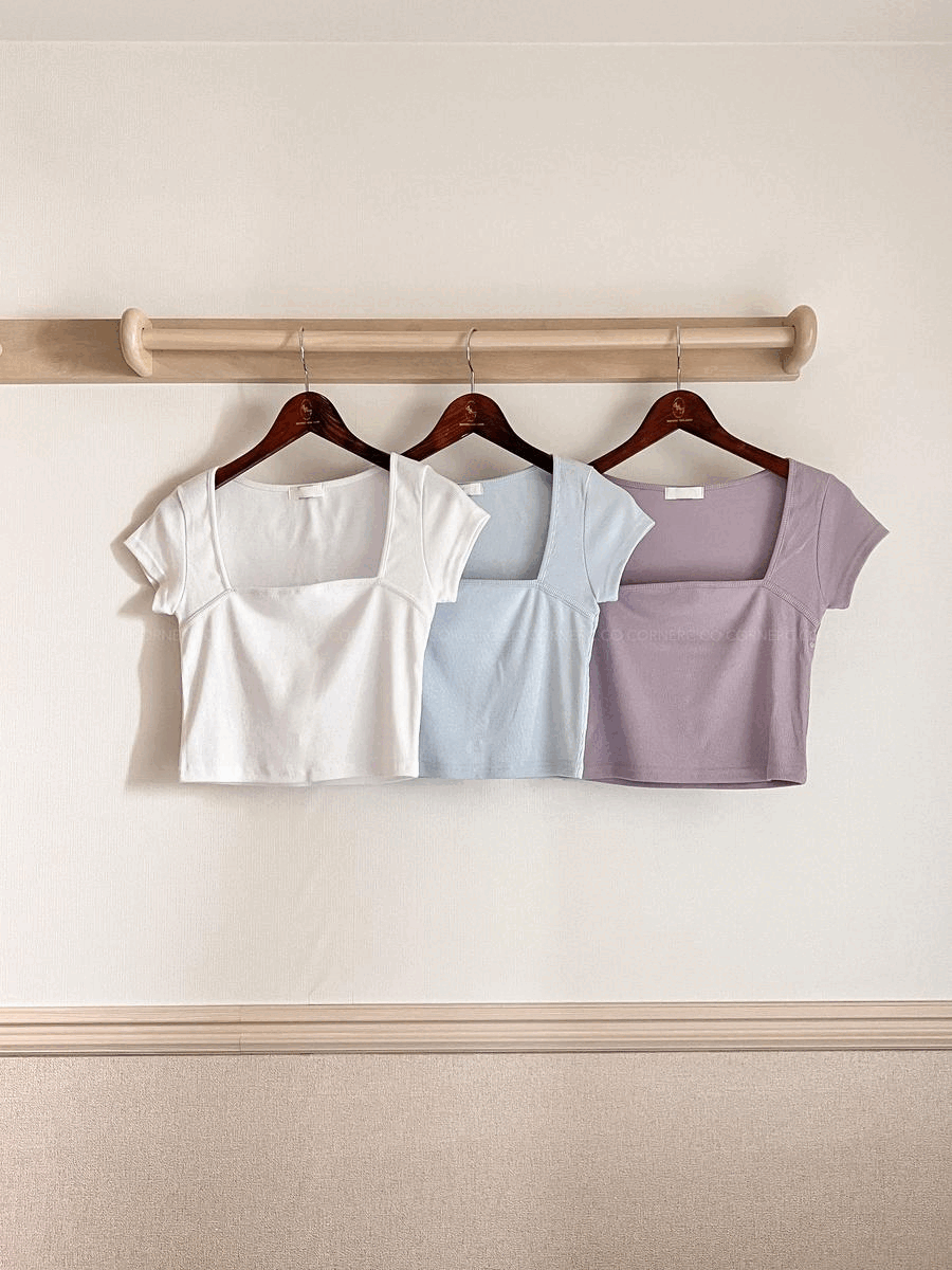 〈29/5～2/6 連線DAY 1〉質感法式小方領Top