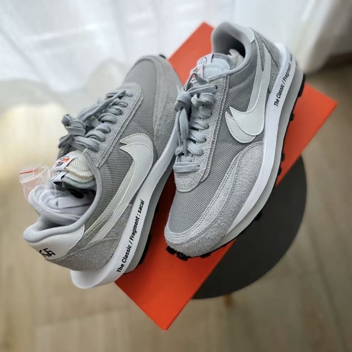 Nike x Sacai x Fragment 三方聯名藤原浩灰色閃電男女款DH2684-001