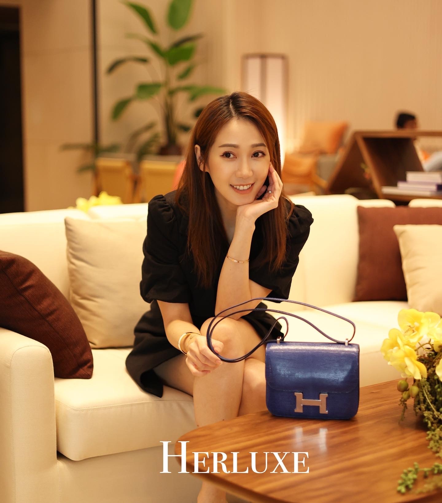 歌手 Artist 【 蔡明思 Jessica Tsoi 】Constance mini 73 bleu saphir ck niloticus lizard Z