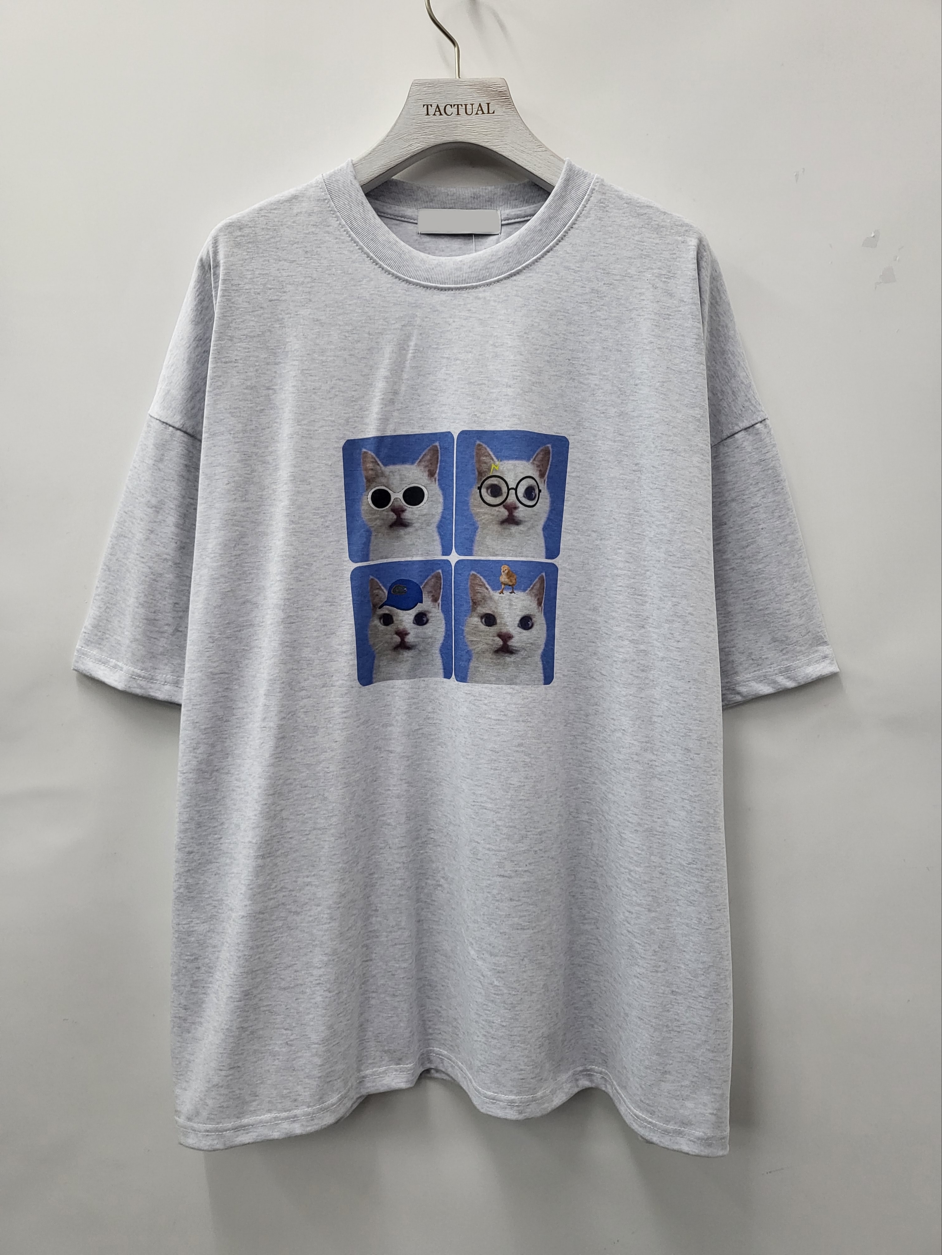 貓仔圖案短袖Tee T4932