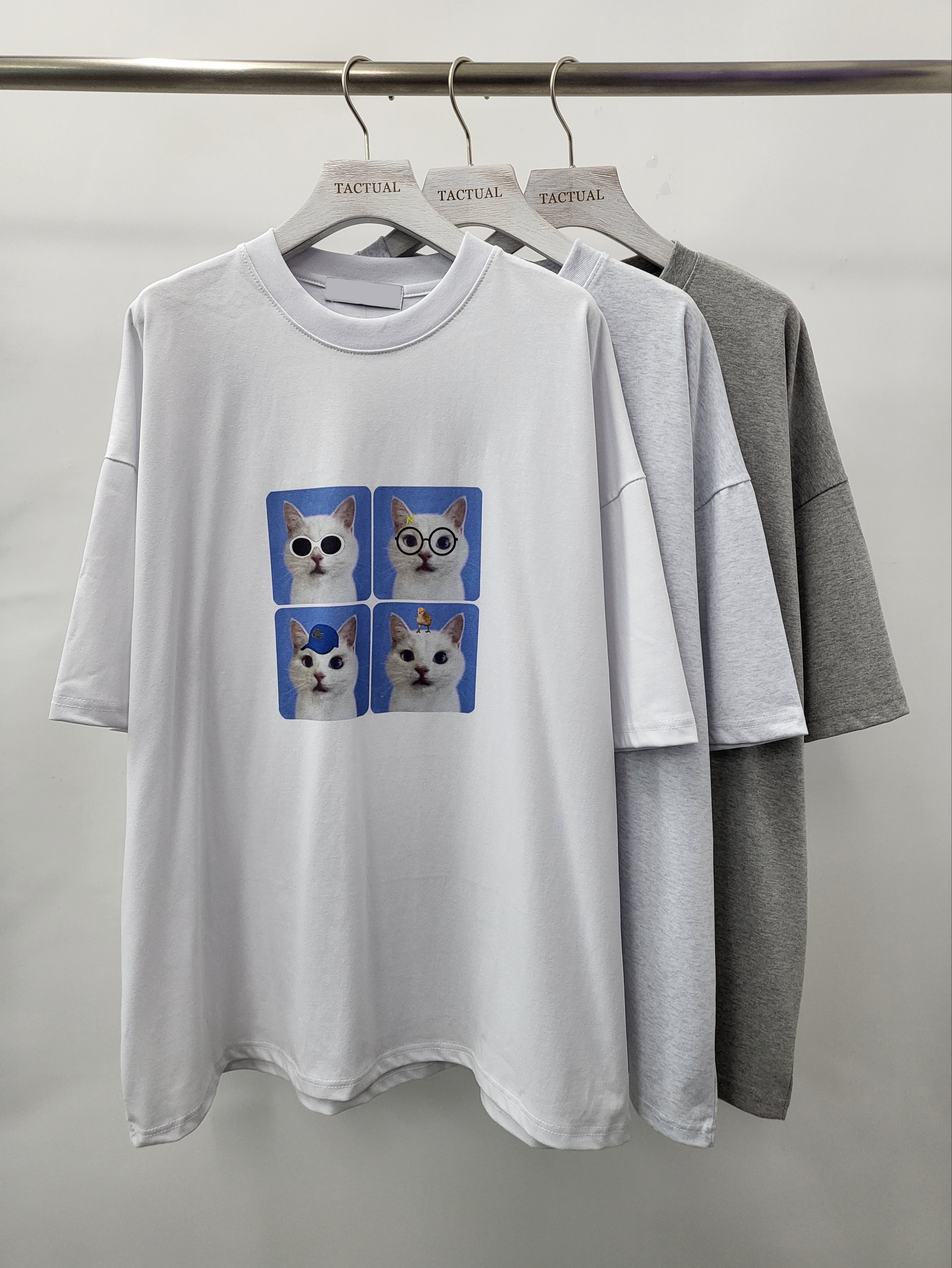 貓仔圖案短袖Tee T4932