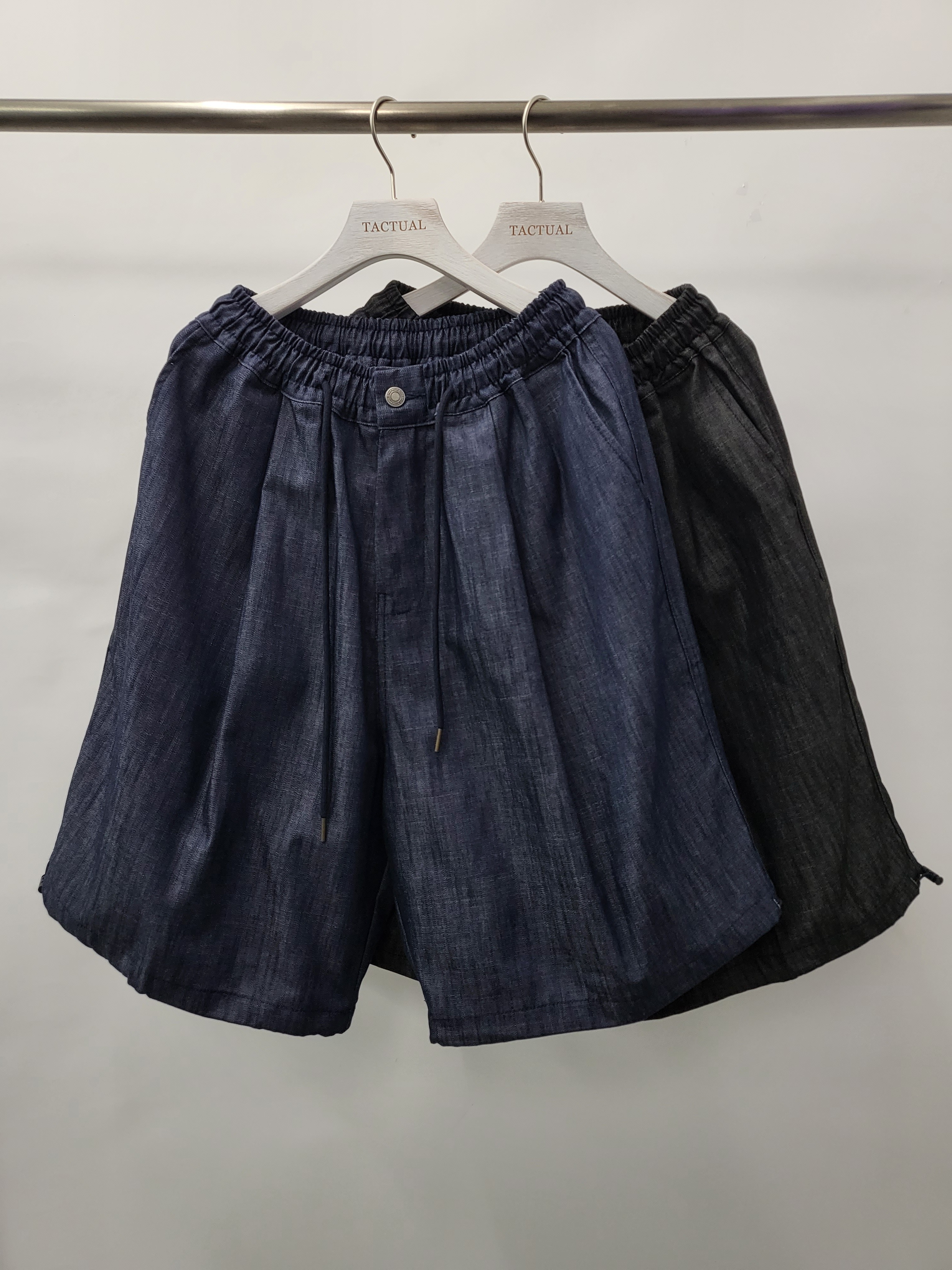 淨色牛仔短褲 P2419