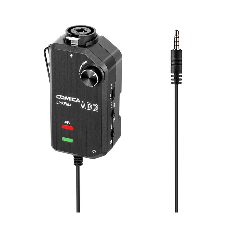 COMICA LinkFlex AD2 XLR-6.35mm 音頻前置放大轉接器