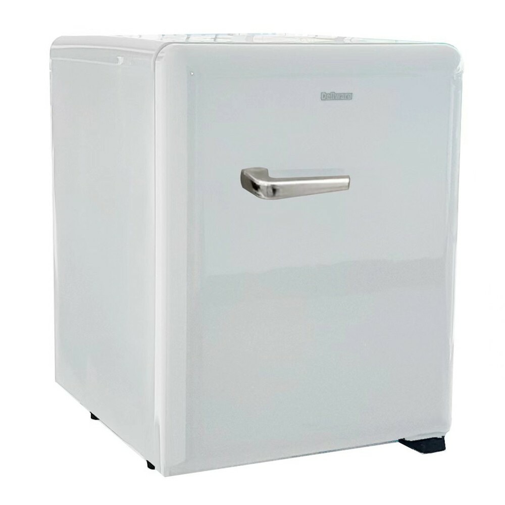 【Dellware 德萊維】彩色復古25L迷你冰箱 XC-30F (耀岩黑/沉穩灰/櫻桃紅/珍珠白)