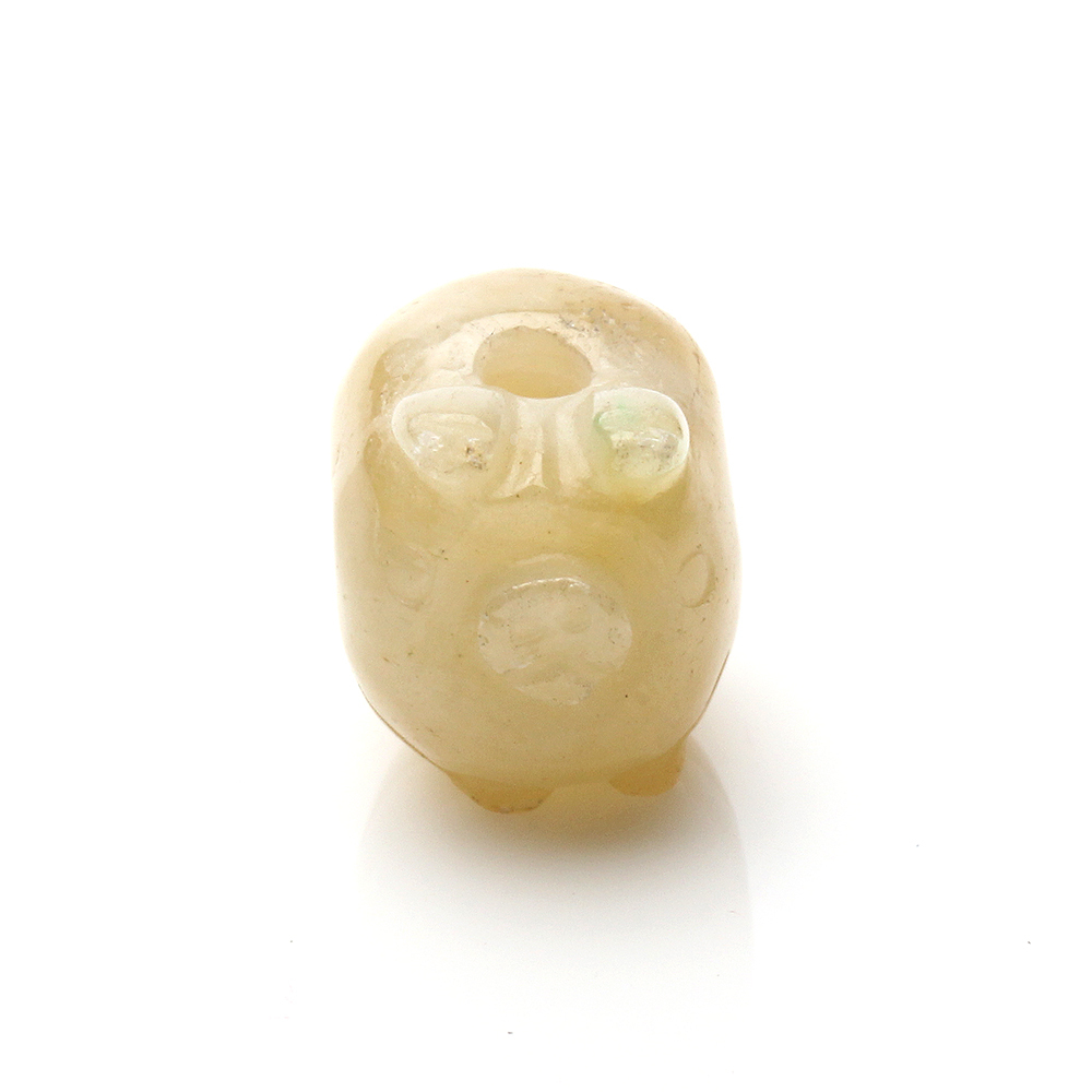 【雅紅珠寶】天然黃翡翠玉項鍊-十二生肖-豬-金豬獻福-A0119