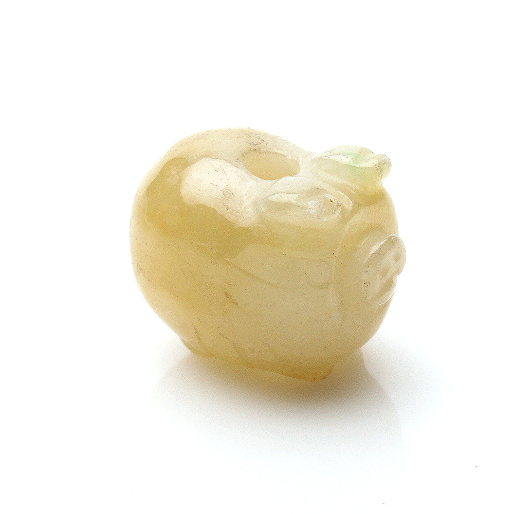 【雅紅珠寶】天然黃翡翠玉項鍊-十二生肖-豬-金豬獻福-A0119