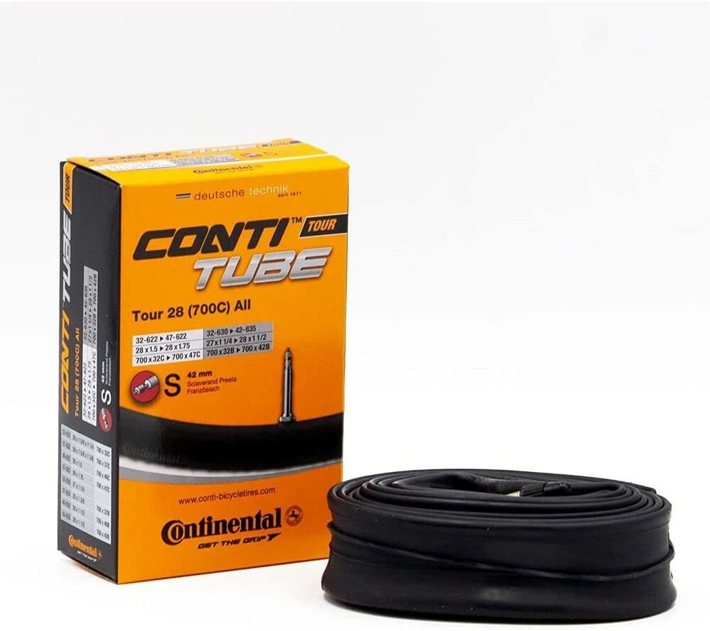 Continental R28 Training Presta 長氣嘴內胎 - 黑色，700C x 25-32 C/60 mm