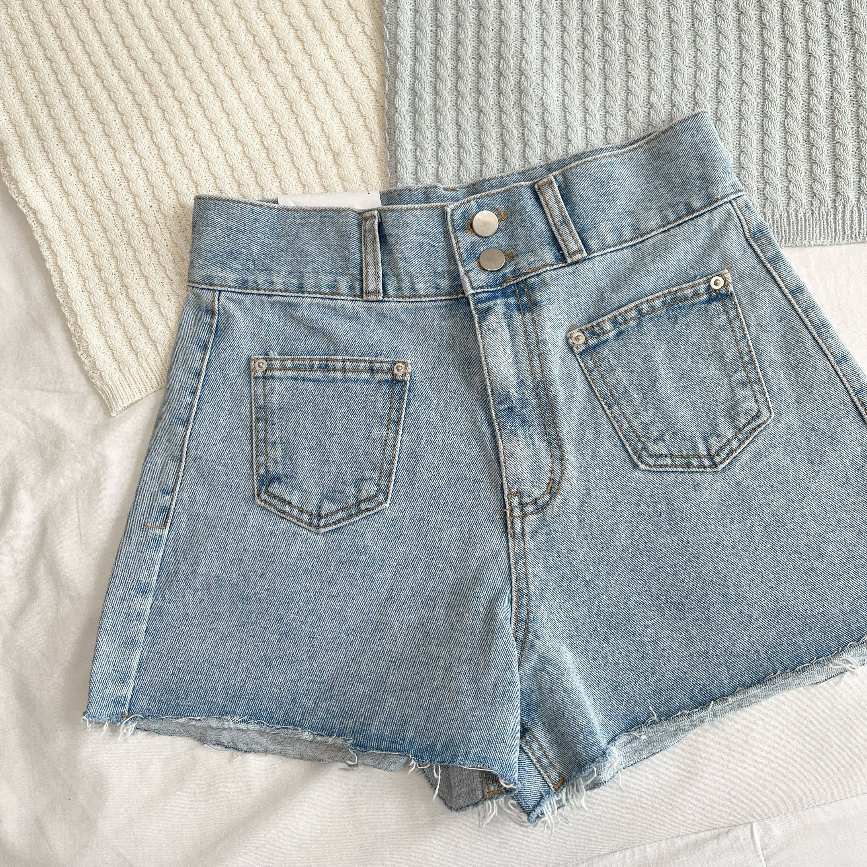 預訂 | 回歸款！推薦！顯瘦高腰雙口袋短牛