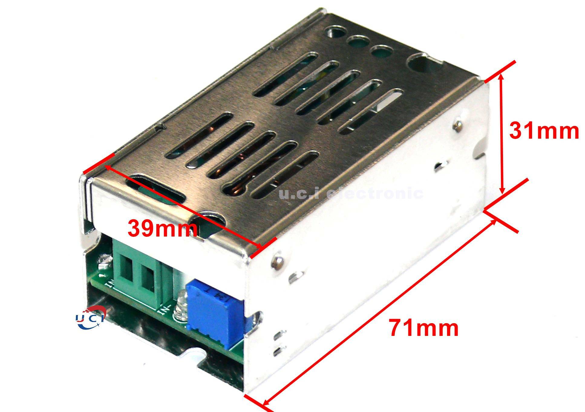 【UCI電子】 (中) 5A自動升降壓模組DC-DC6-35V轉5/12/24V恒流太陽能充電變壓器電源