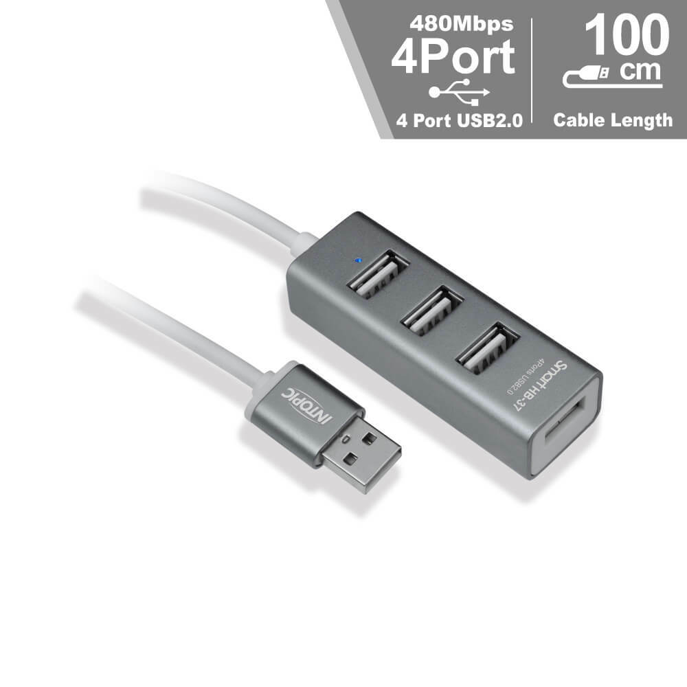 USB 2.0鋁合金集線器 HB-37