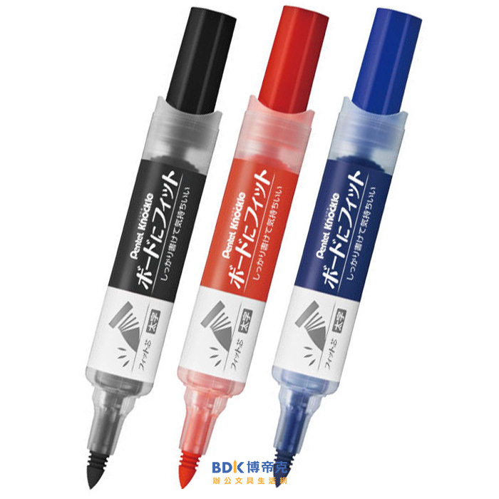 Pentel 飛龍文具 中粗字彈力後壓白板筆 圓頭 EMWL5BF 系列