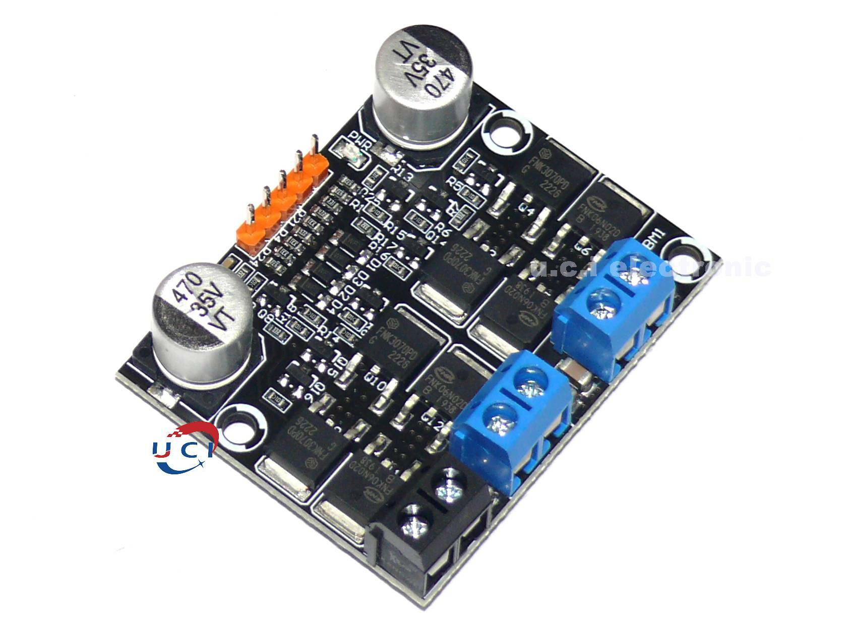 【UCI電子】 (中)  10A雙路直流電機驅動模組 低壓大電流正反轉 PWM調速器 調光器 調光調速驅動板模組