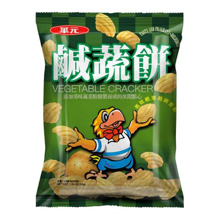 （箱購）華元鹹蔬餅50g(10入/箱)