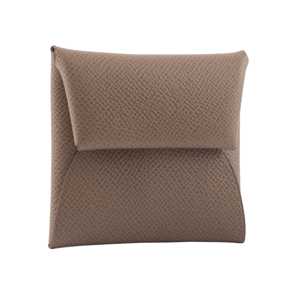 【Hermès】Bastia Epsom皮 方形釦式零錢包