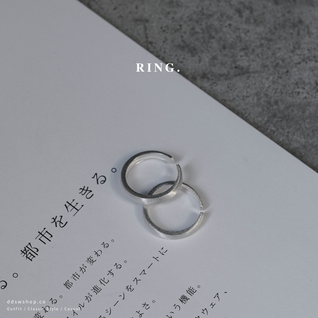 D.ecorate 拉絲磨砂戒指