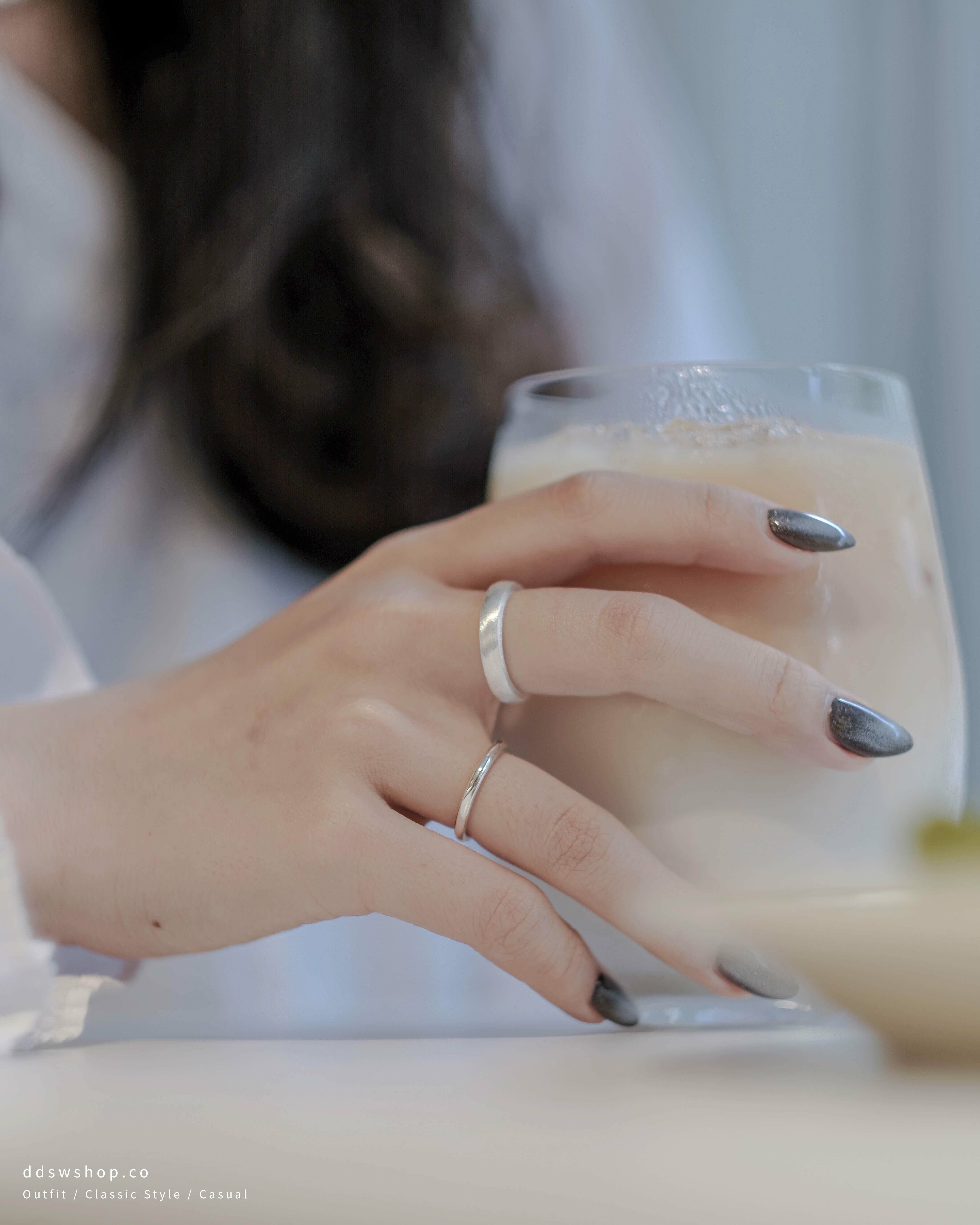 D.ecorate 拉絲磨砂戒指