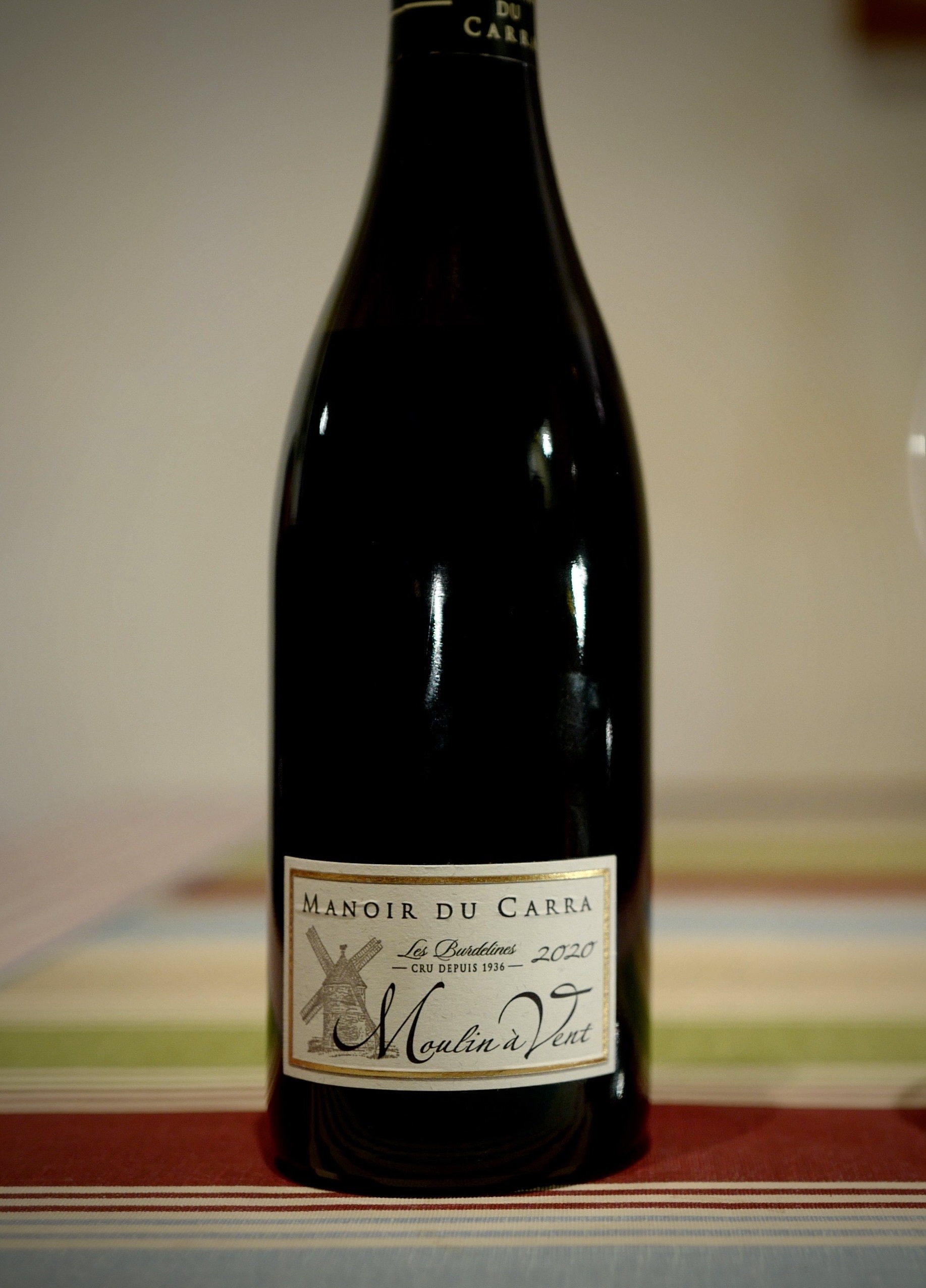 2020 Manoir du Carra Moulin à Vent Les Burdeline / 2020 卡哈農莊風車磨坊薄酒來優質村莊「布德林」紅葡萄酒