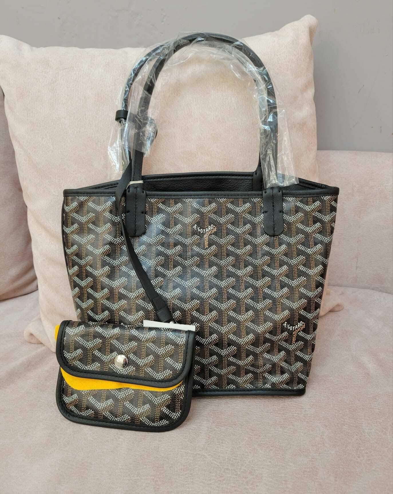 Goyard Anjou mini tote bag black