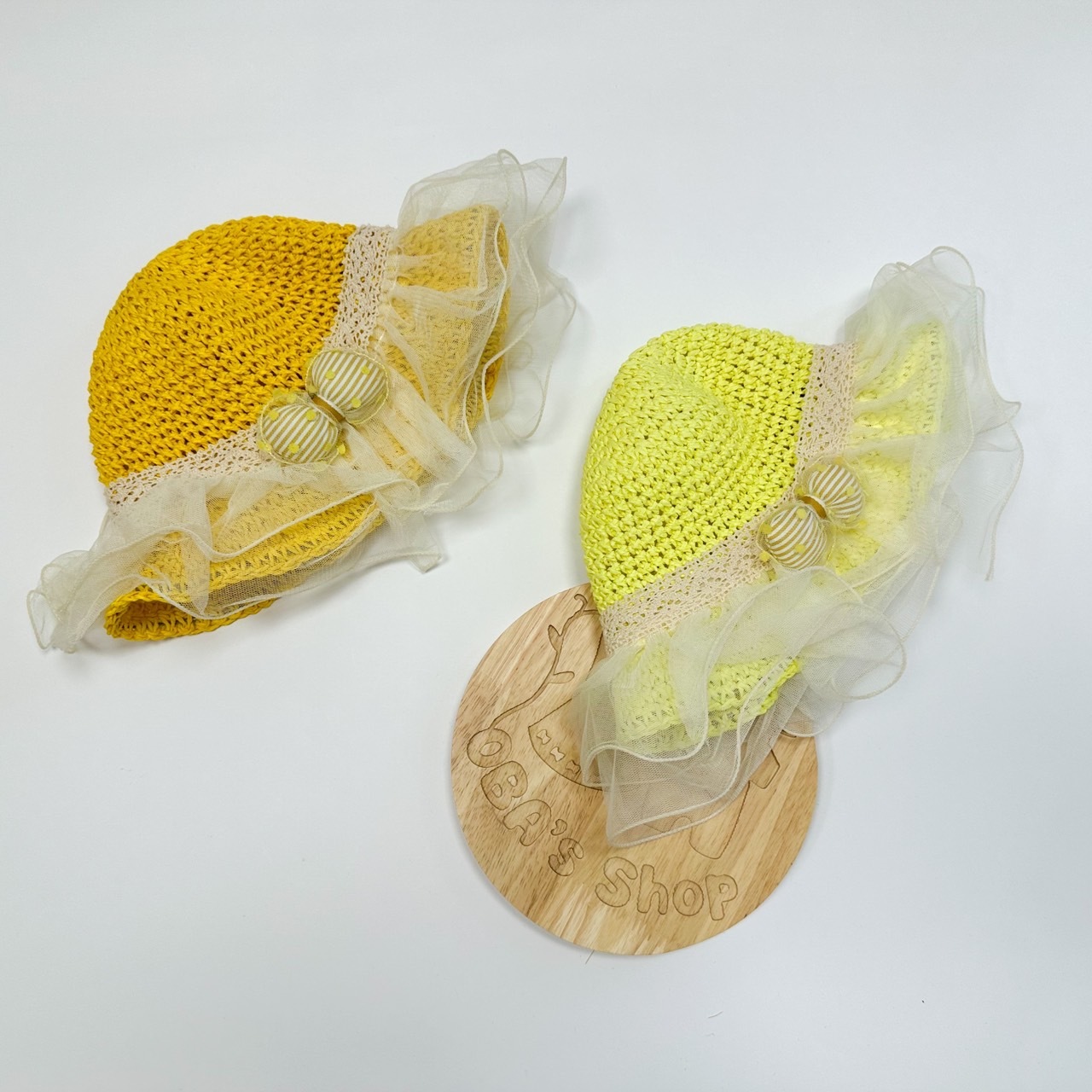 【限量】紗紗滾邊-兒童夏季編織帽(50)