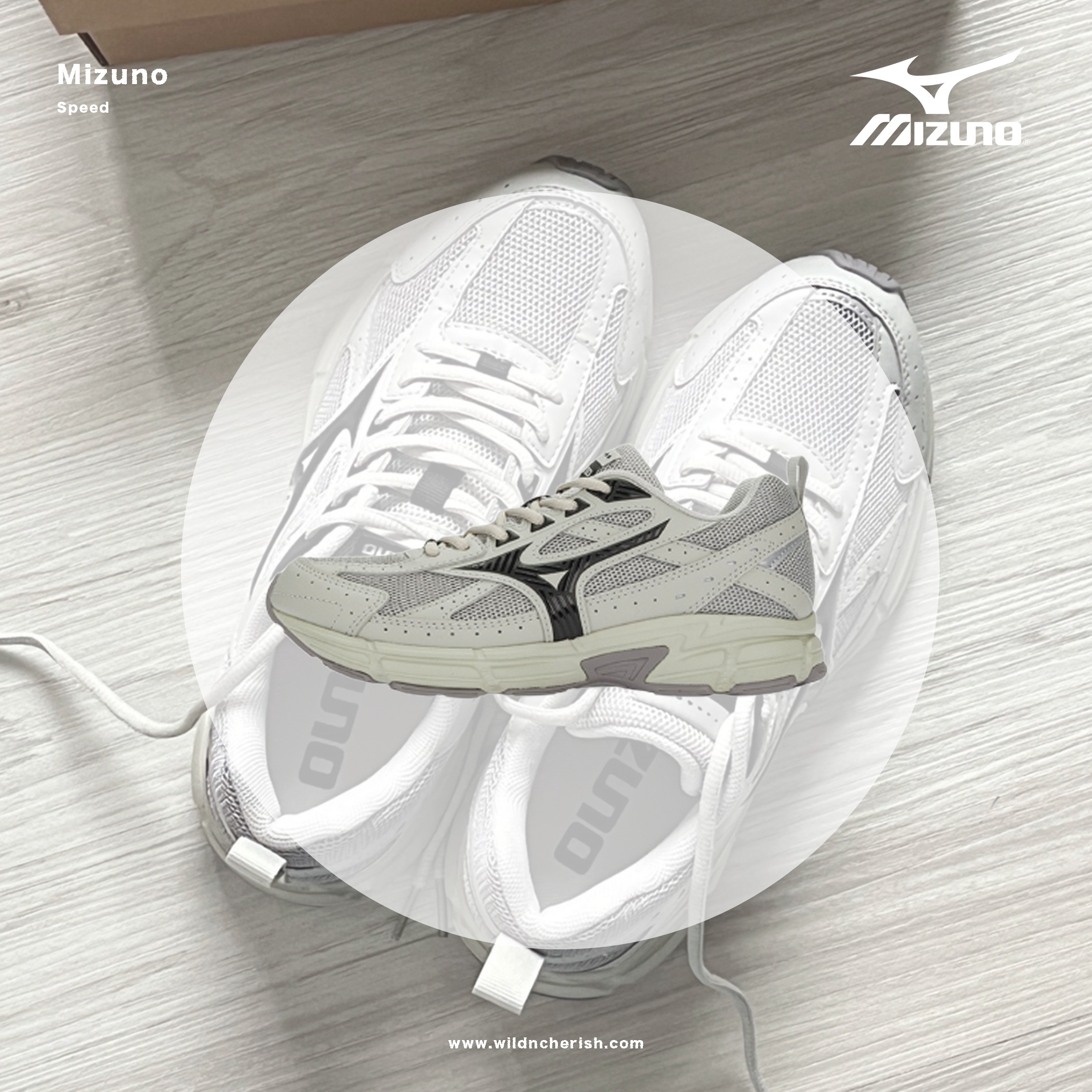 預訂 | Mizuno Sportstyle Speed 暖灰色