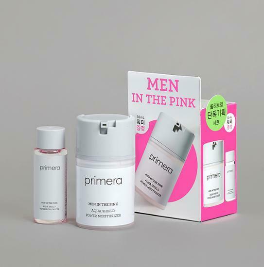 Primera Men In The Pink Aqua Shield Power Moisturizer 50ml [Olive Young Planning Set]