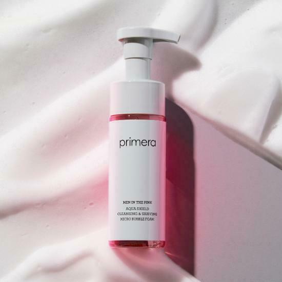 Primera Men In The Pink Aqua Shield Cleansing & Shaving Micro Bubble Foam 150ml