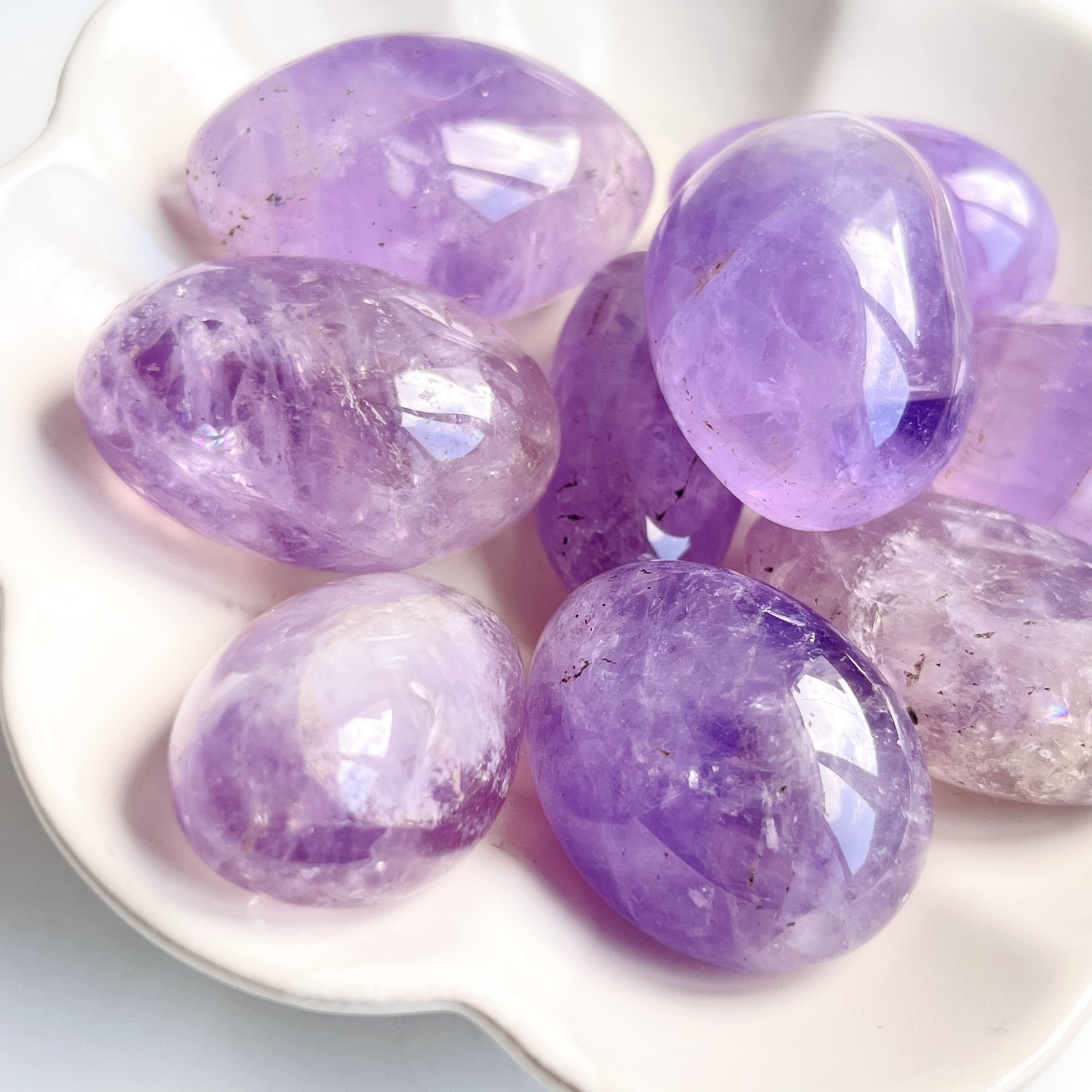 [原石] 紫水晶滾石 C級