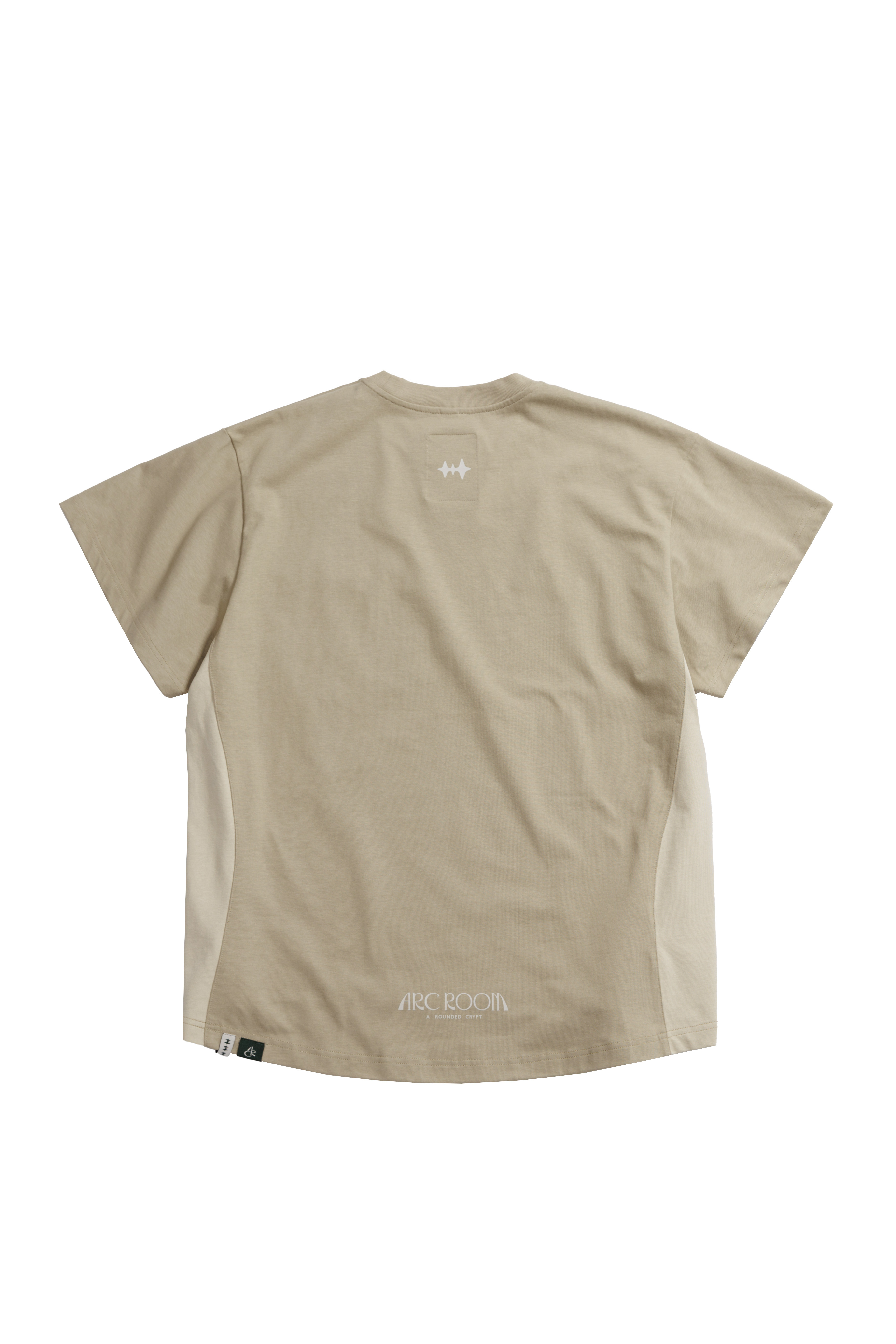 CURVED LINE TEE - KHAKI