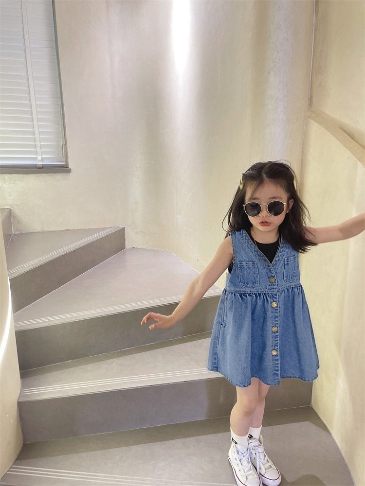 好甜牛仔背心裙