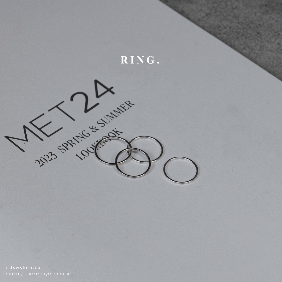 D.ecorate 細光圈戒指